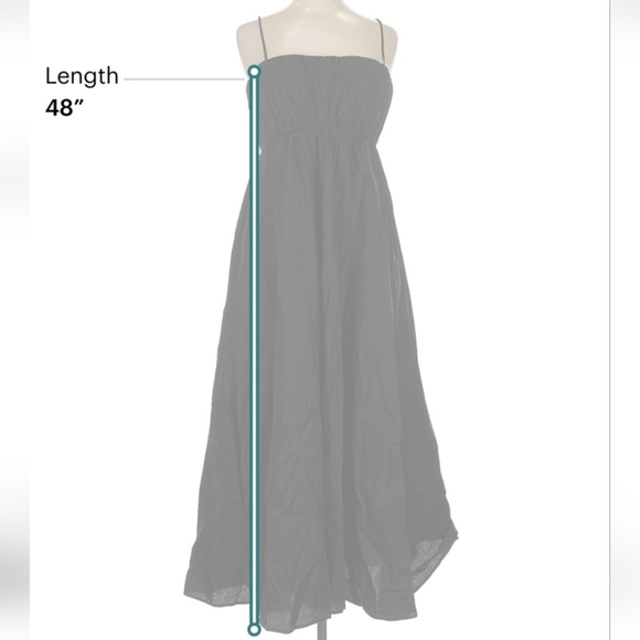 ASOS Design Casual Maxi Midi Dress Black Size 6 - Picture 2 of 7